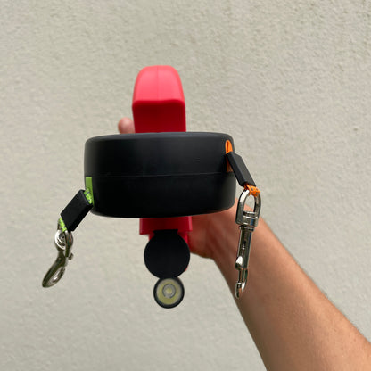 Double Laisse PawVolt™ — Anti-Nœuds 360° avec LED & Porte-Sacs pour 2 Chiens